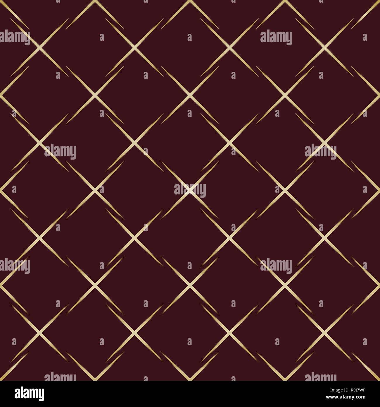 Geometric abstract vector pattern. Geometric modern golden ornament. Seamless modern background Stock Vector
