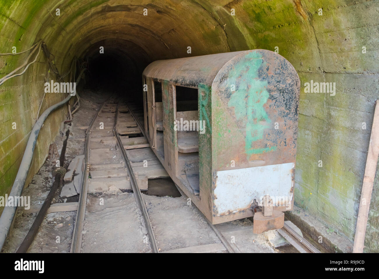 Abandoned coal mine, Serbia Stock Photo