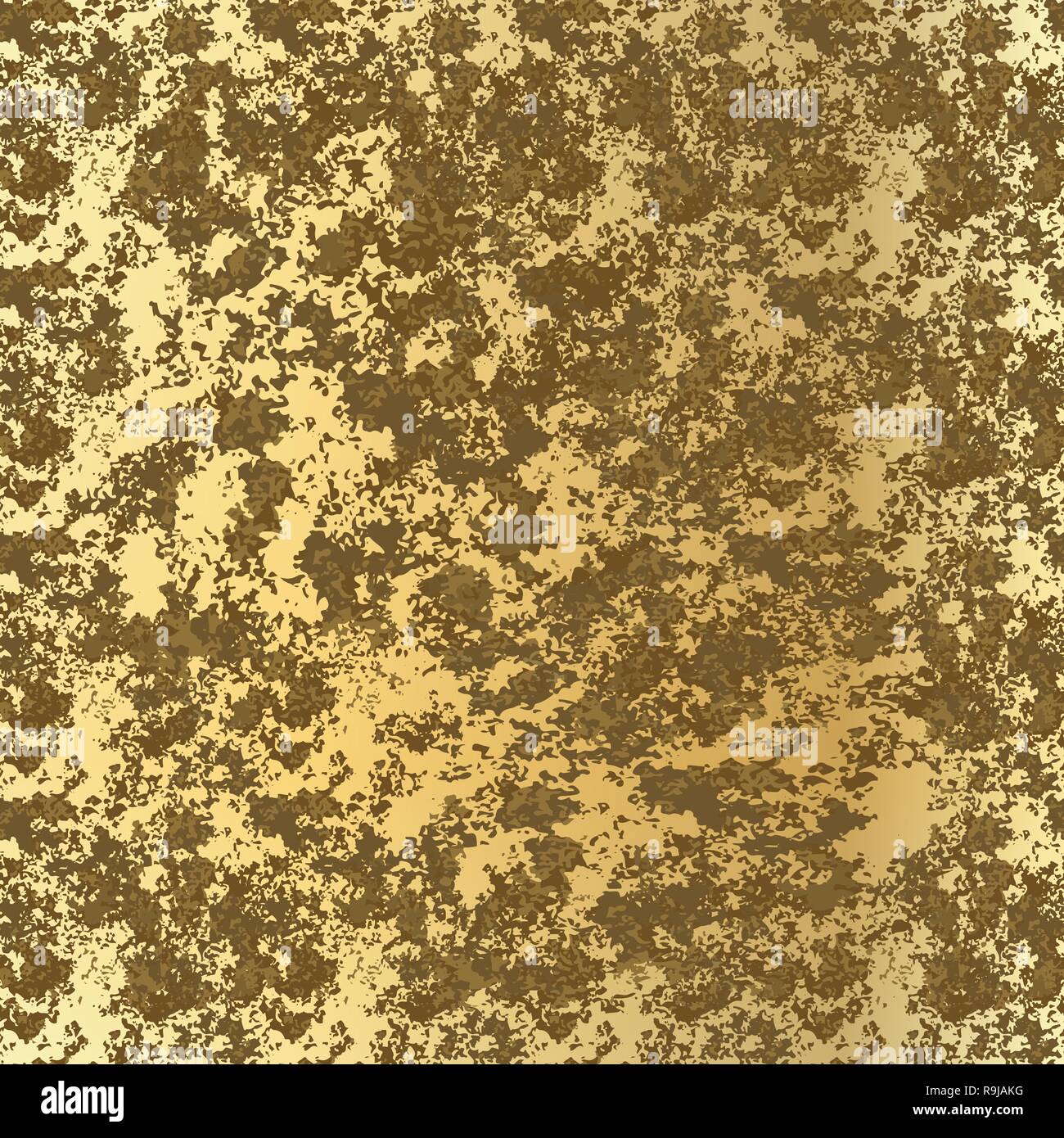Seamless gold glitter texture isolated on golden background. Vector ...
