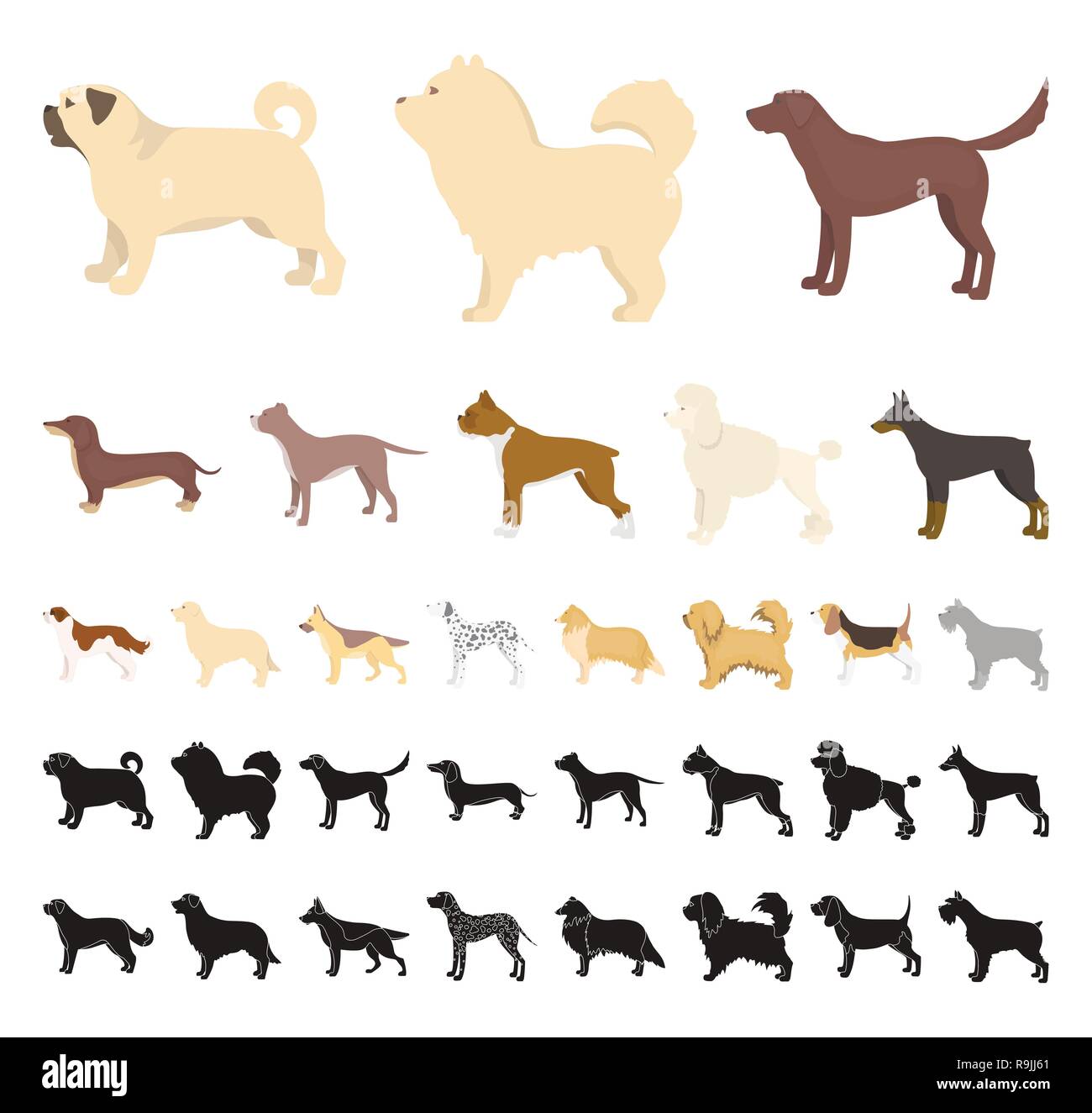 animal,beagle,bernard,boxer,breed,breeding,breeds,bull,care,carnivorous,cartoon,black,chao-chao,collection,collie,concept,dachshund,dalmatian,decorative,design,different,doberman,dog,element,eps,face,gray,hair,icon,illustration,isolated,labrador,logo,mammal,mittelschnauzer,official,paw,pet,pikines,pit,poodle,pug,retriever,set,shepherd,sign,symbol,vector,web,white Vector Vectors , Stock Vector