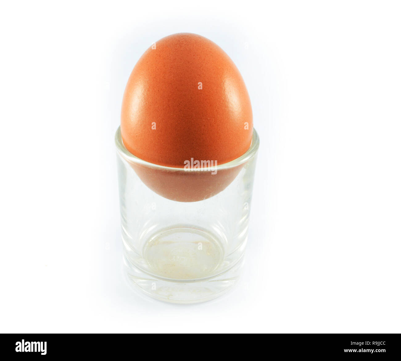 fresh eggs in glass isolated on white background Stock Photo Alamy