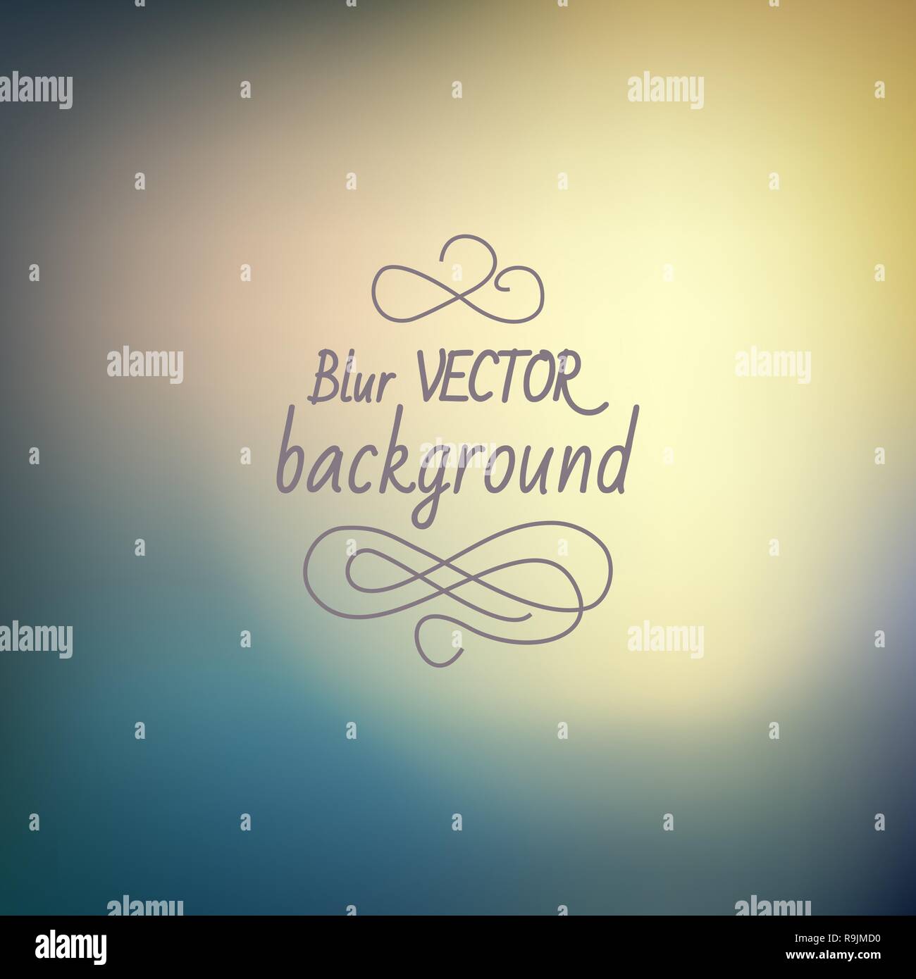 Abstract colorful blurred nature background, vector illustration Stock Vector