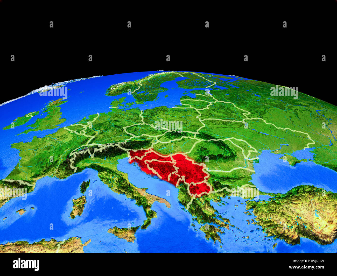Former Yugoslavia On Model Of Planet Earth With Country Borders And Very Detailed Planet Surface 3d Illustration Elements Of This Image Furnished By Stock Photo Alamy Former Yugoslavia On Model Of Planet Earth With Country Borders And Very Detailed Planet Surface 3d Illustration Elements Of This Image Furnished By Stock Photo Alamy
