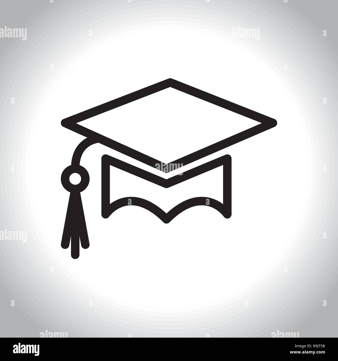 Education icon in line style, vector illustration Stock Vector
