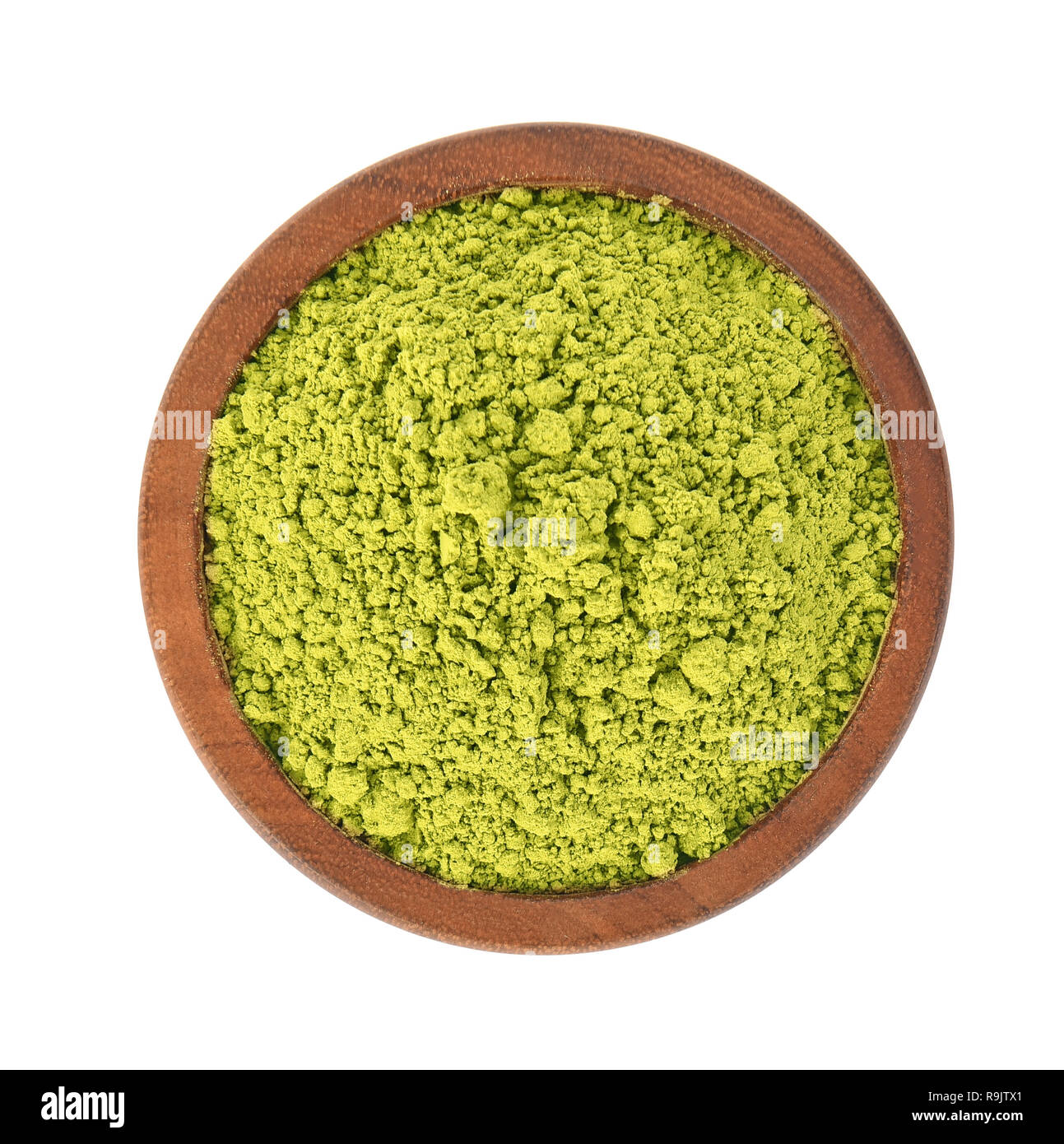 Matcha powder bowl wooden Cut Out Stock Images & Pictures - Alamy