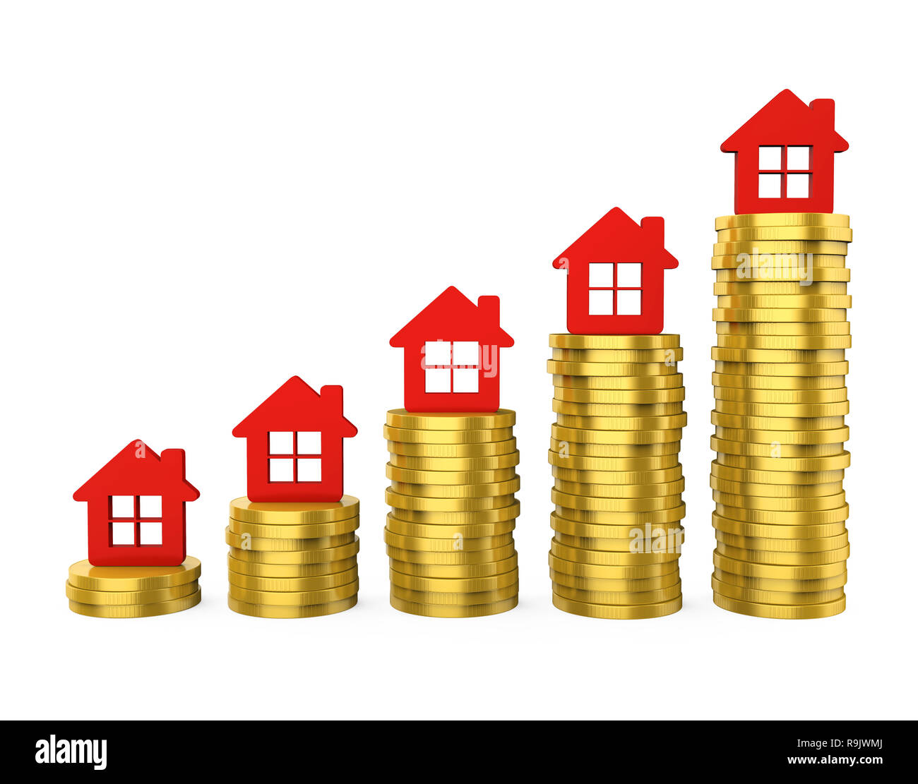 Growth In Real Estate Illustration Stock Photo Alamy
