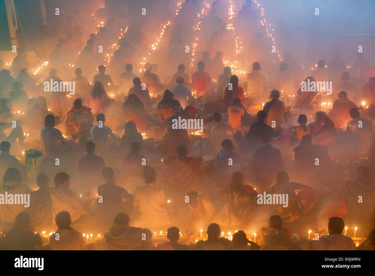 Bangladesh Hindu Festival -Rakher Upobash /Faith Stock Photo