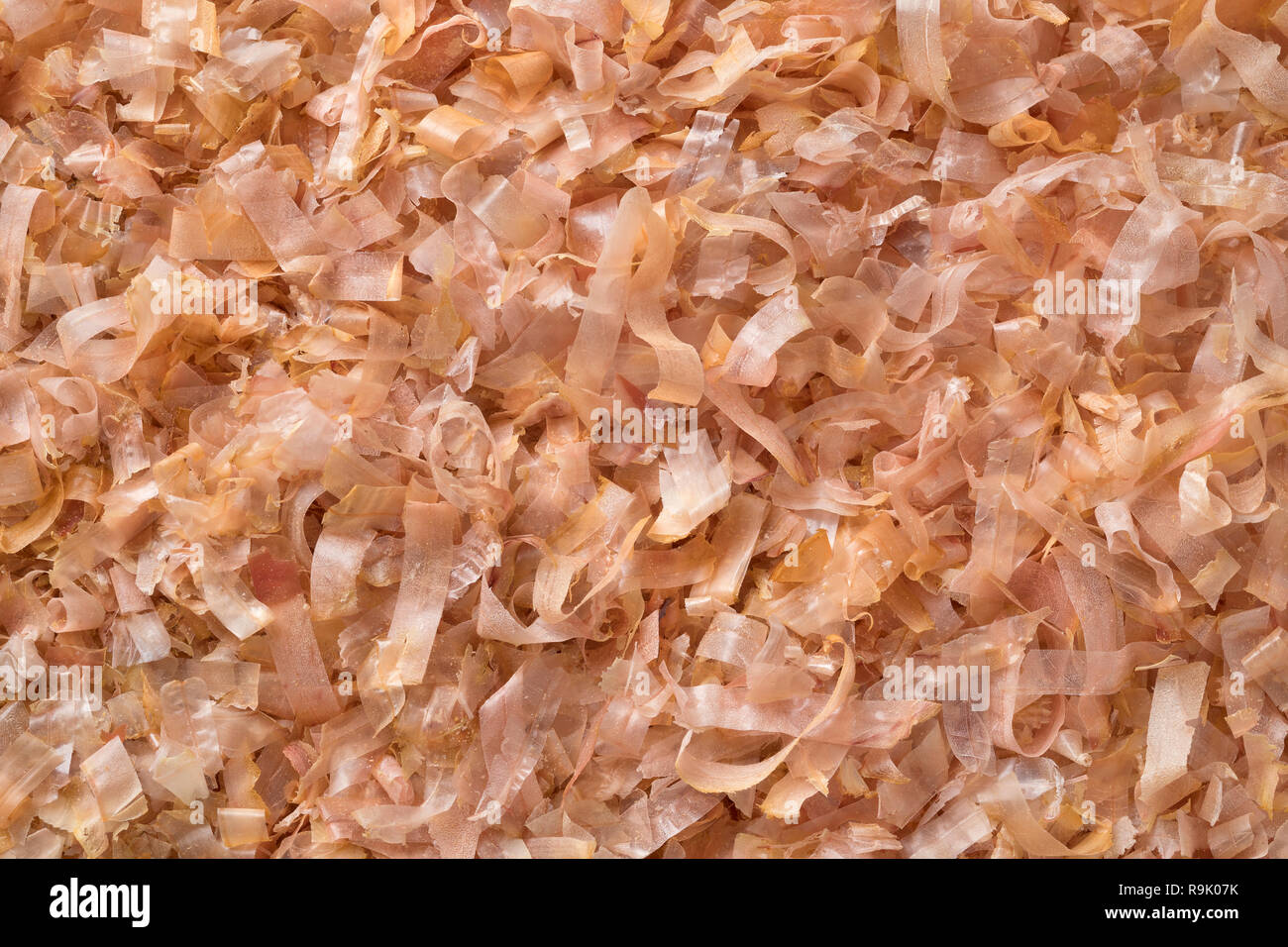 Dried bonito flakes full frame close up Stock Photo Alamy