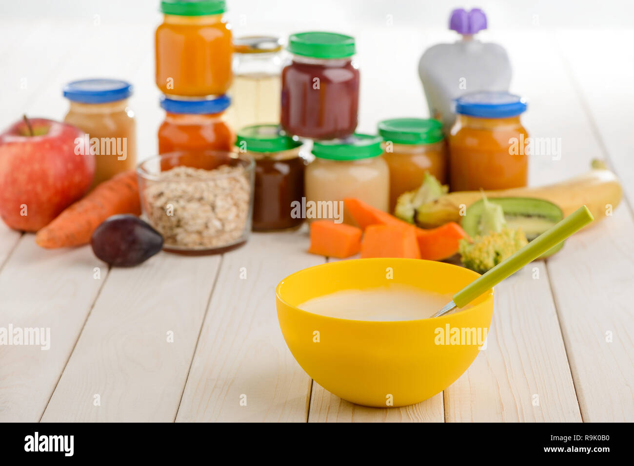 Fruits, vegetables and jarred food Stock Photo Alamy
