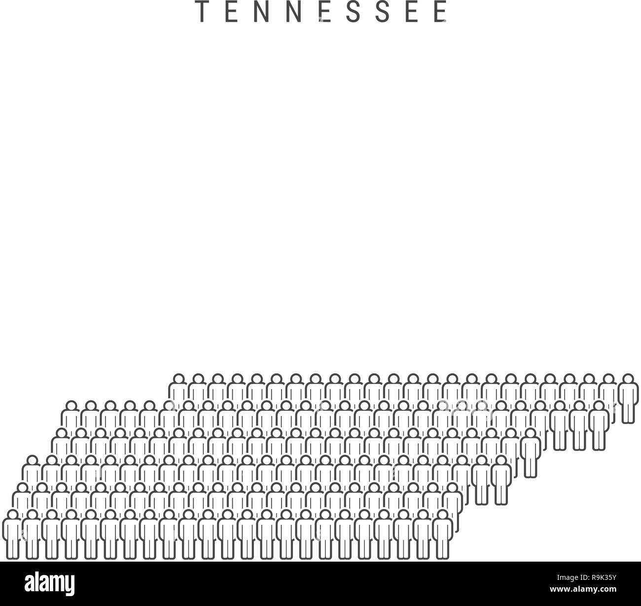 Political map of tennessee Stock Vector Images Alamy