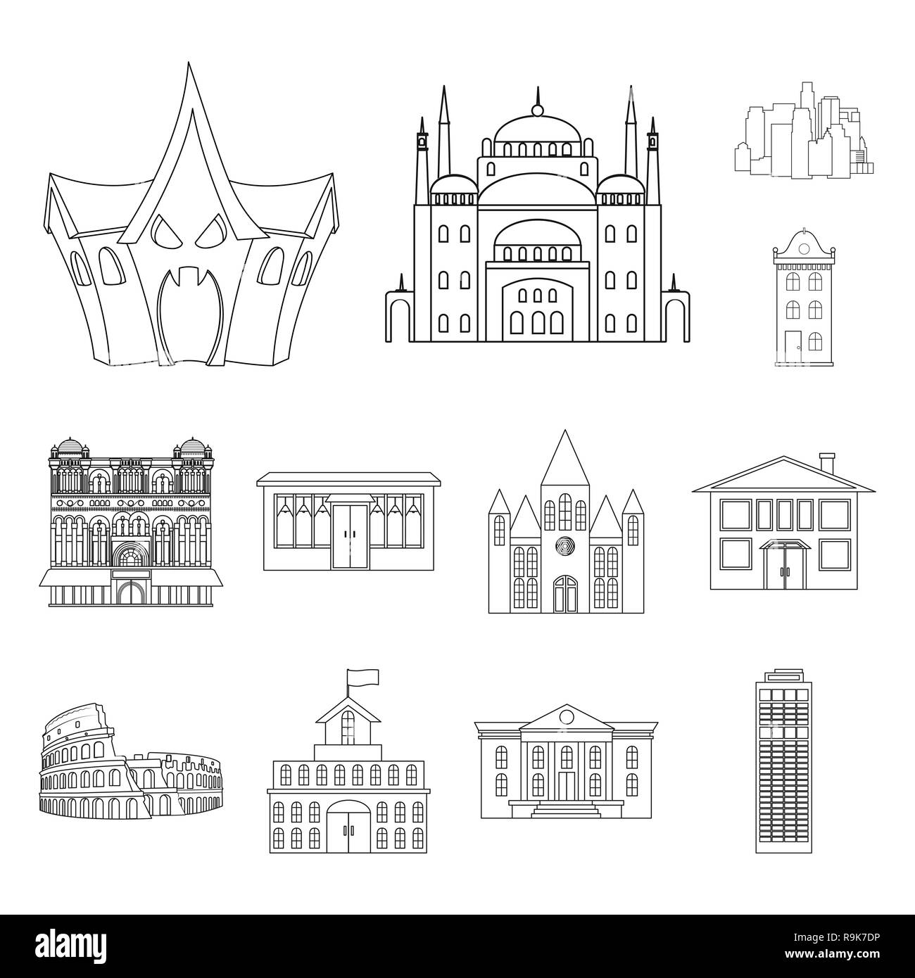 High rise building tourism palace Cut Out Stock Images & Pictures - Alamy