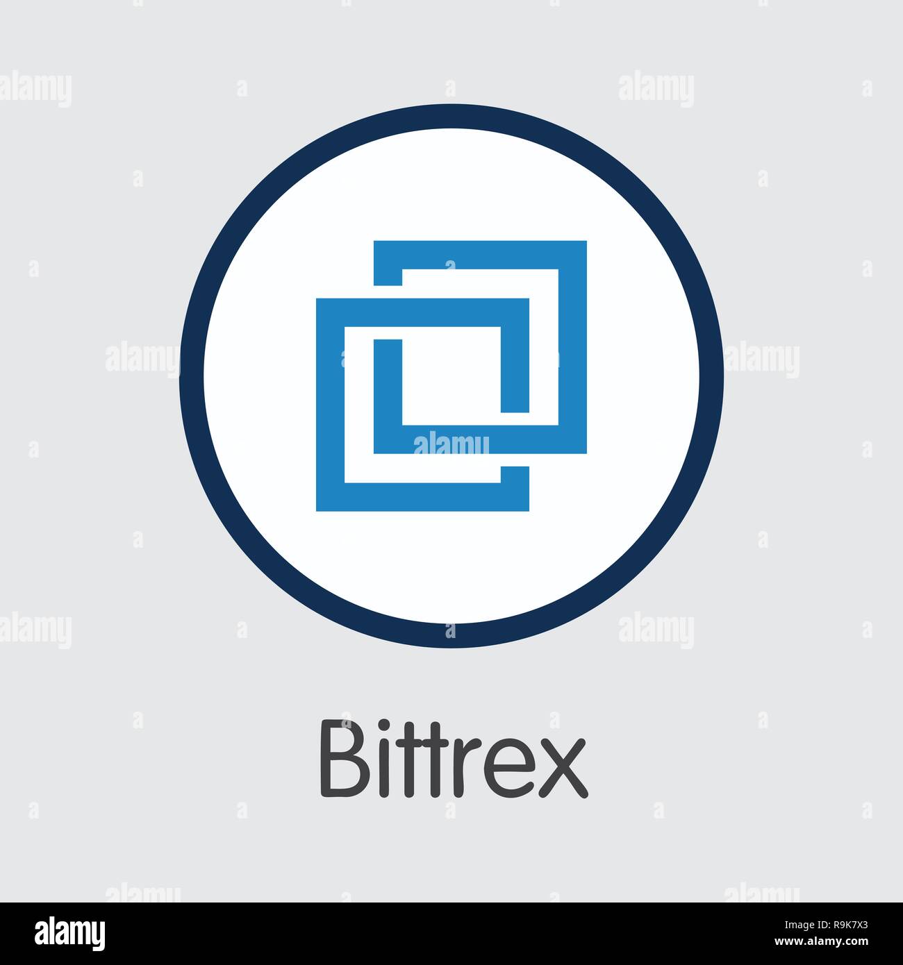 Exchange - Bittrex Copy. The Crypto Coins or Cryptocurrency Logo Stock  Vector Image & Art - Alamy