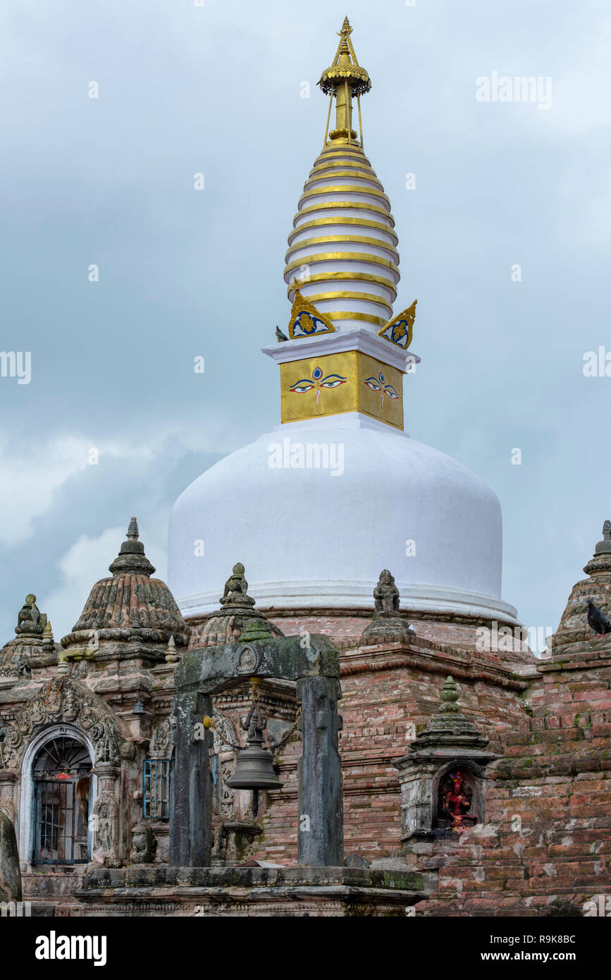 Jagatpal Mahabihar known as Chilancho stupa in Kirtipur Stock Photo