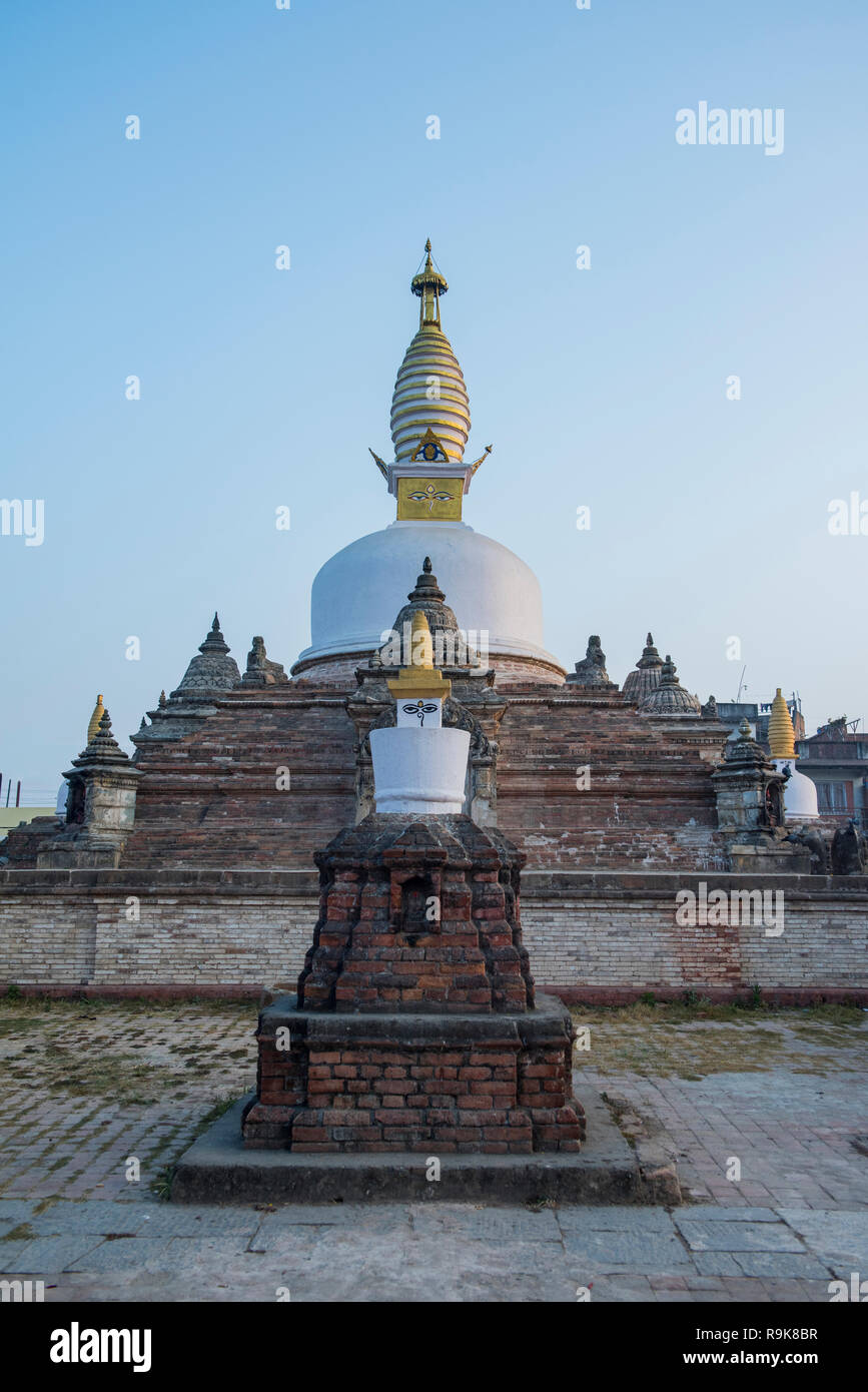 Jagatpal Mahabihar known as Chilancho stupa in Kirtipur Stock Photo