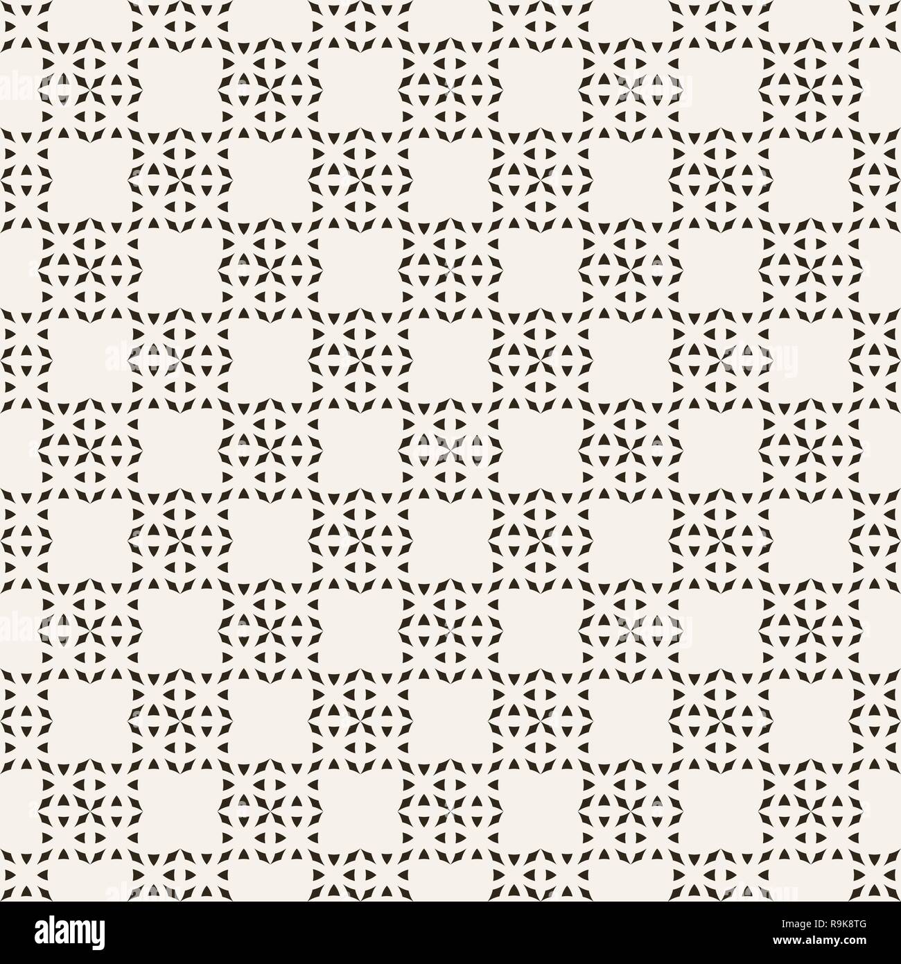 Checkered seamless pattern. Classic abstract geometric background. Infinitely repeating geometrical texture consisting of rhombuses. Vector element of Stock Vector