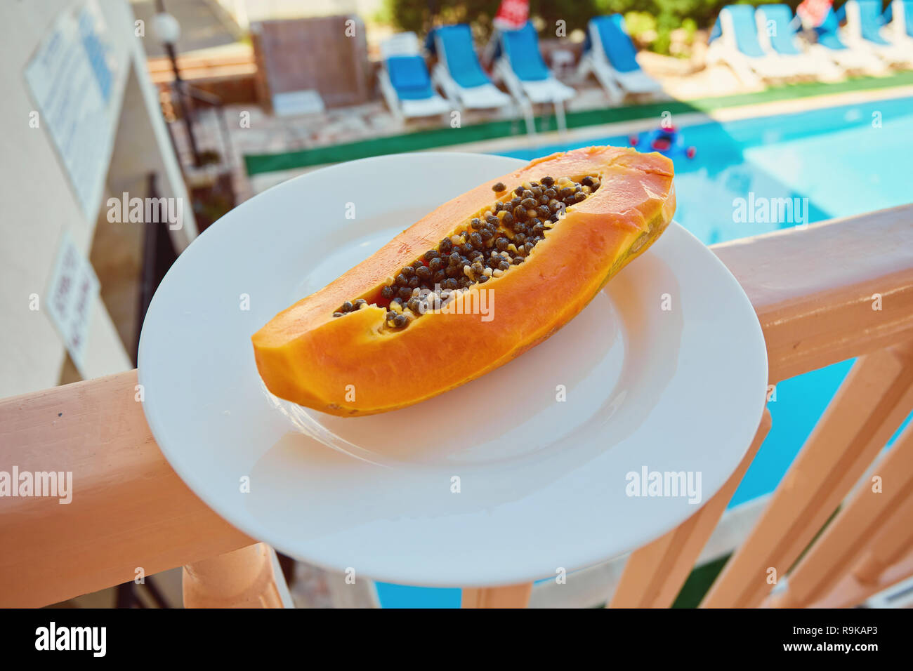 Papaya Fruit Half And Cut Pieces Close Up Photo On The Plate Stock Photo Alamy,Tiny House Communities In Georgia