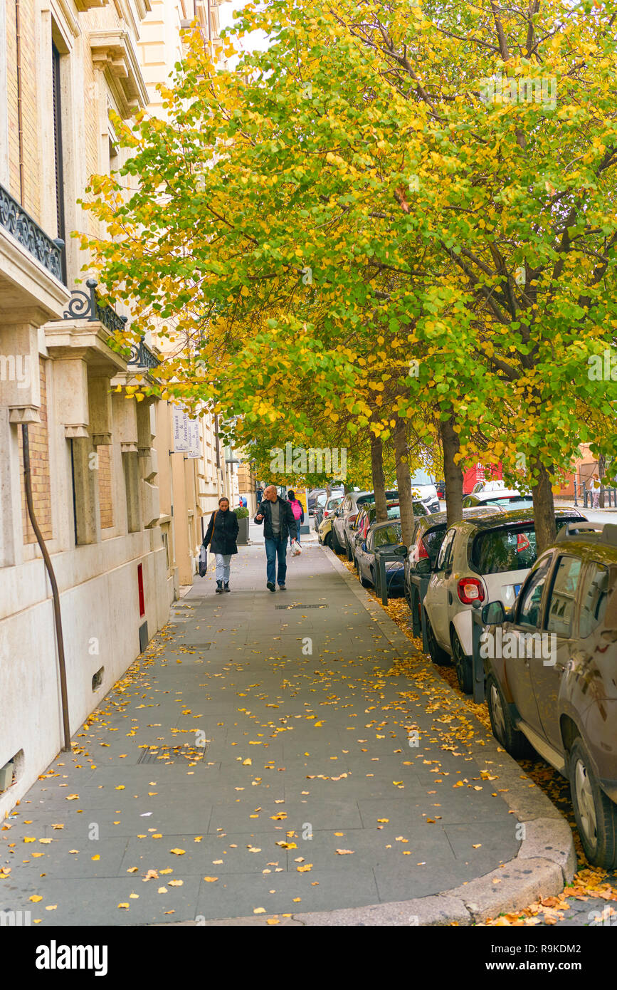 ROME, ITALY - CIRCA NOVEMBER, 2017: Rome urban landscape. Rome is the ...