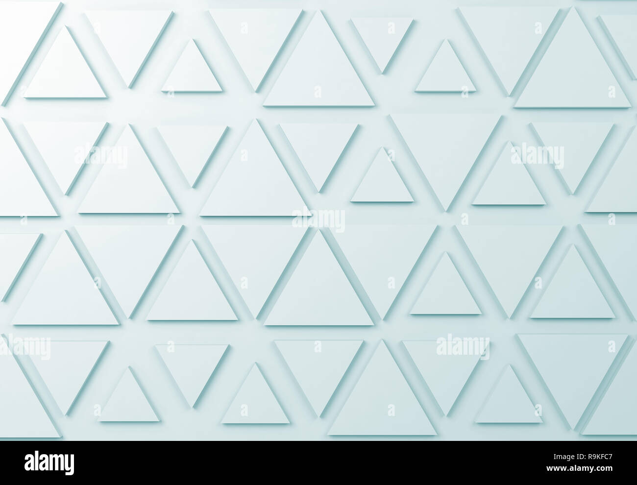 Abstract blue toned digital background with triangles relief pattern on ...
