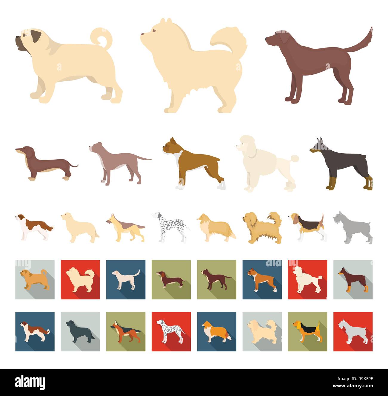 animal,beagle,bernard,boxer,breed,breeding,breeds,bull,care,carnivorous,cartoon,flat,chao-chao,collection,collie,concept,dachshund,dalmatian,decorative,design,different,doberman,dog,element,eps,face,gray,hair,icon,illustration,isolated,labrador,logo,mammal,mittelschnauzer,official,paw,pet,pikines,pit,poodle,pug,retriever,set,shepherd,sign,symbol,vector,web,white Vector Vectors , Stock Vector