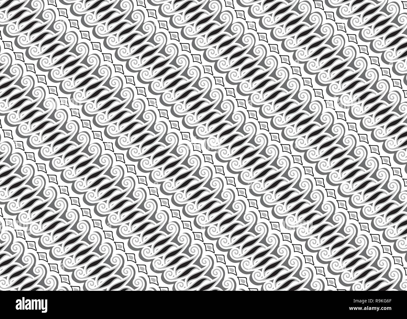 Batik Black and White Stock Photos & Images - Alamy