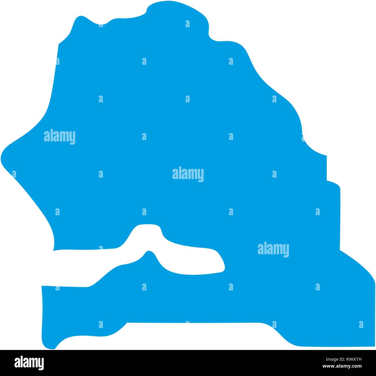 map of Senegal. Silhouette of map of Senegal vector illustration Stock ...