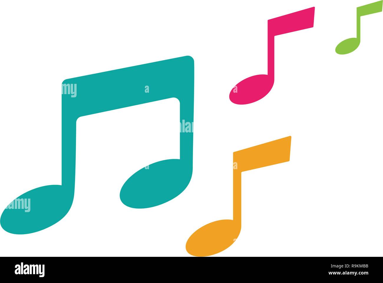 Music note Icon Vector illustration design Stock Vector Image & Art - Alamy