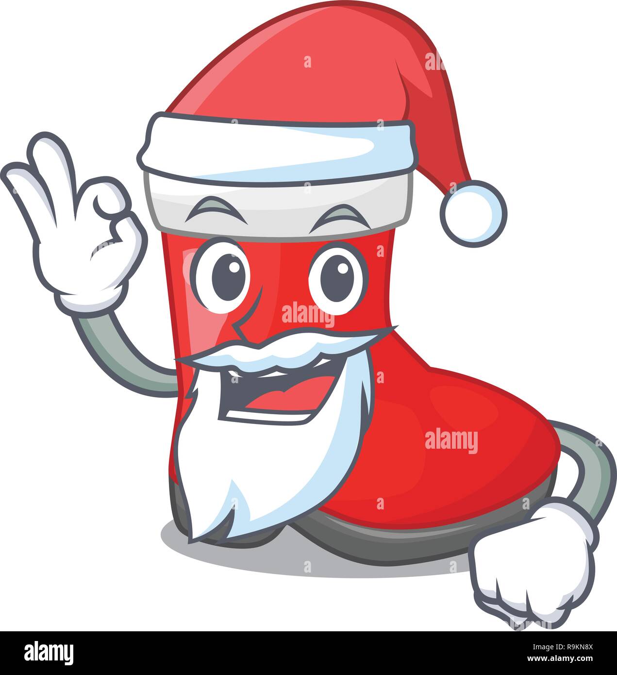Santa santa boots in shape a cartoon Stock Vector Image & Art Alamy
