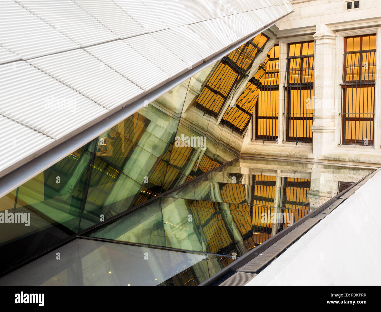 Stairs in the Victoria and Albert museum in the exhibition rd entrance - London, England Stock Photo