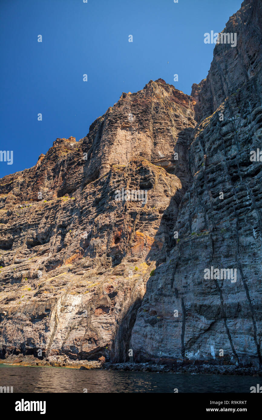 Tenerife - cliffs of Los Gigantes, Canary Islands, Spain Stock Photo