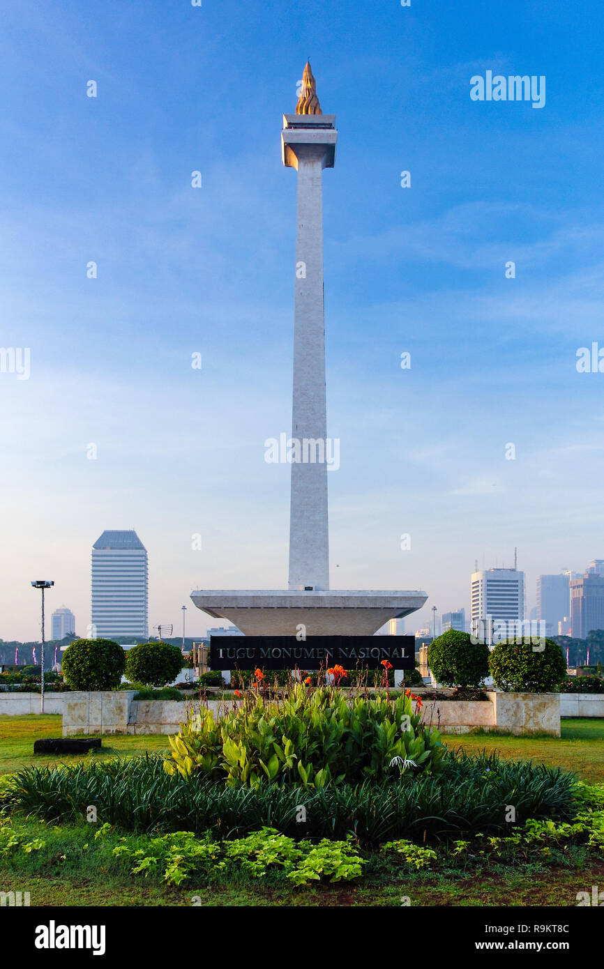 National monument of Indonesia (MONAS Stock Photo - Alamy