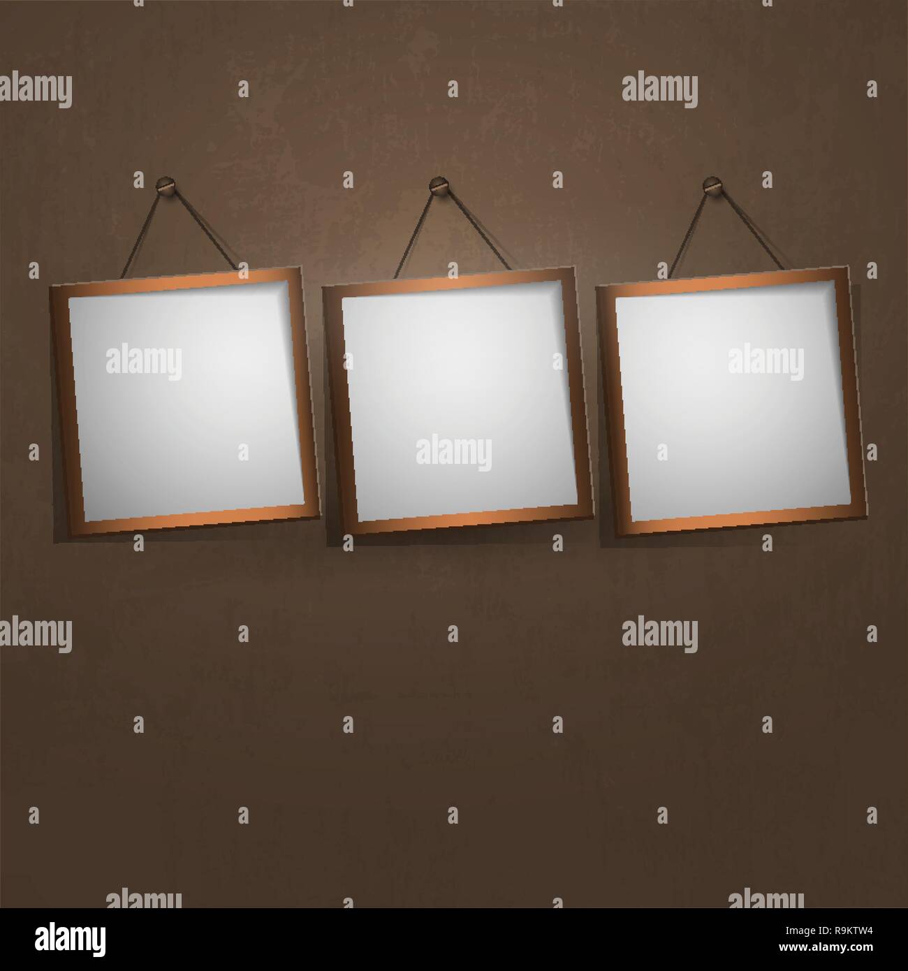 Empty Frames On the Wall - Vector Design Stock Vector Image & Art - Alamy