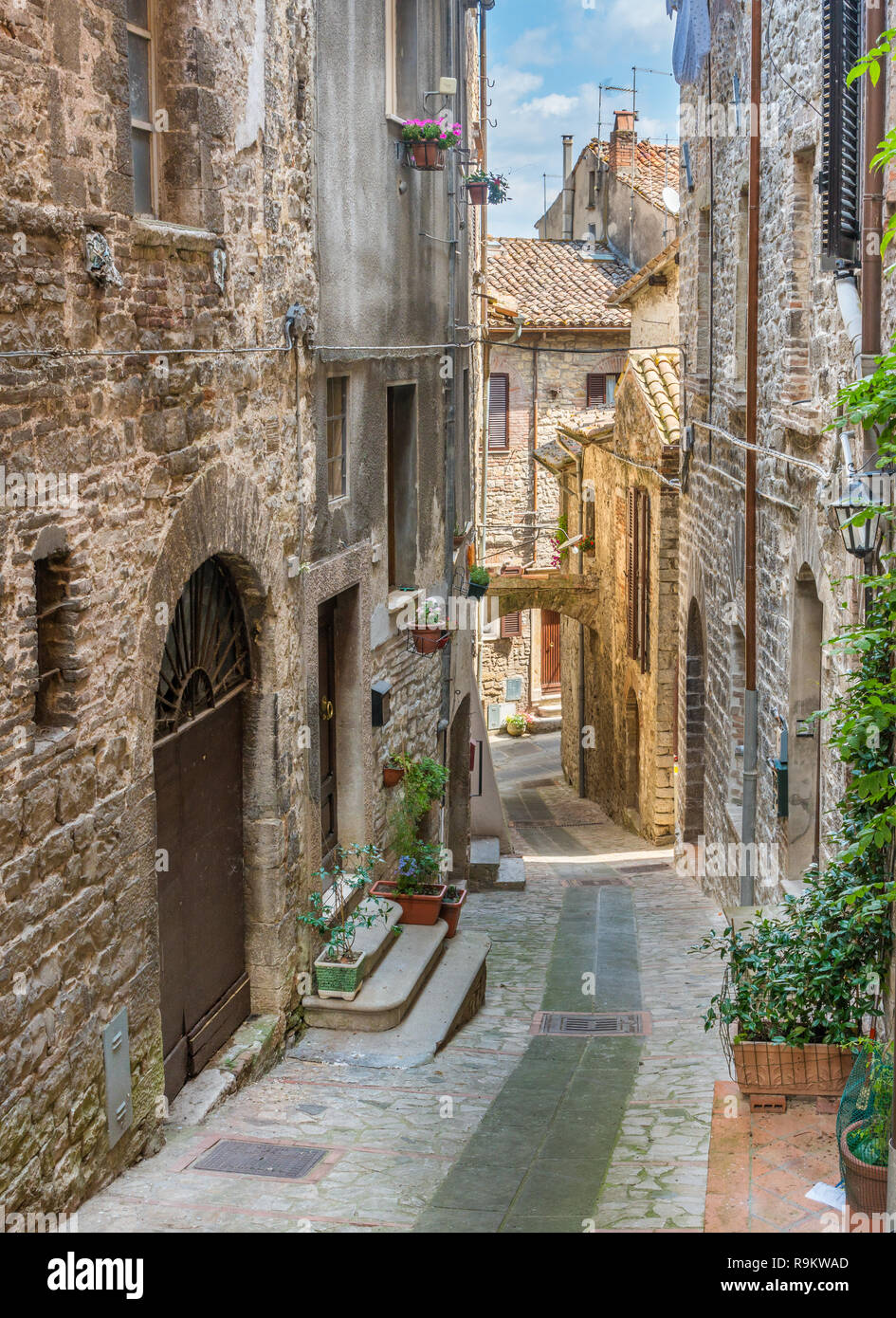 Todi, beautiful town in the Province of Perugia, Umbria, central Italy  Stock Photo - Alamy, image size:945x1390