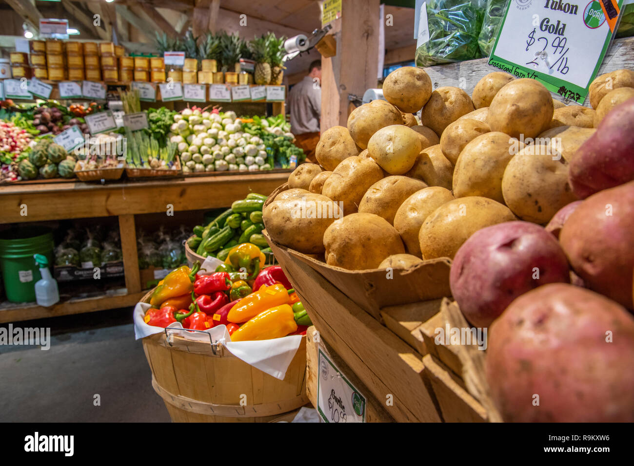 Fresh produce market Stock Photo