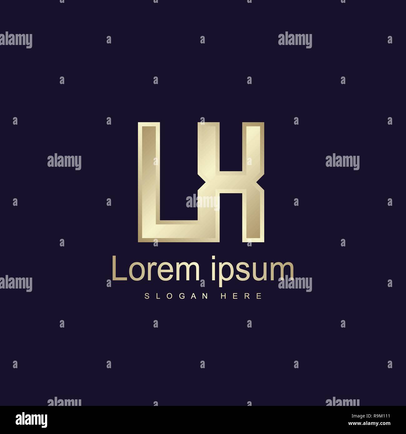 Initial Letter LX Logo Template Vector Design Stock Vector
