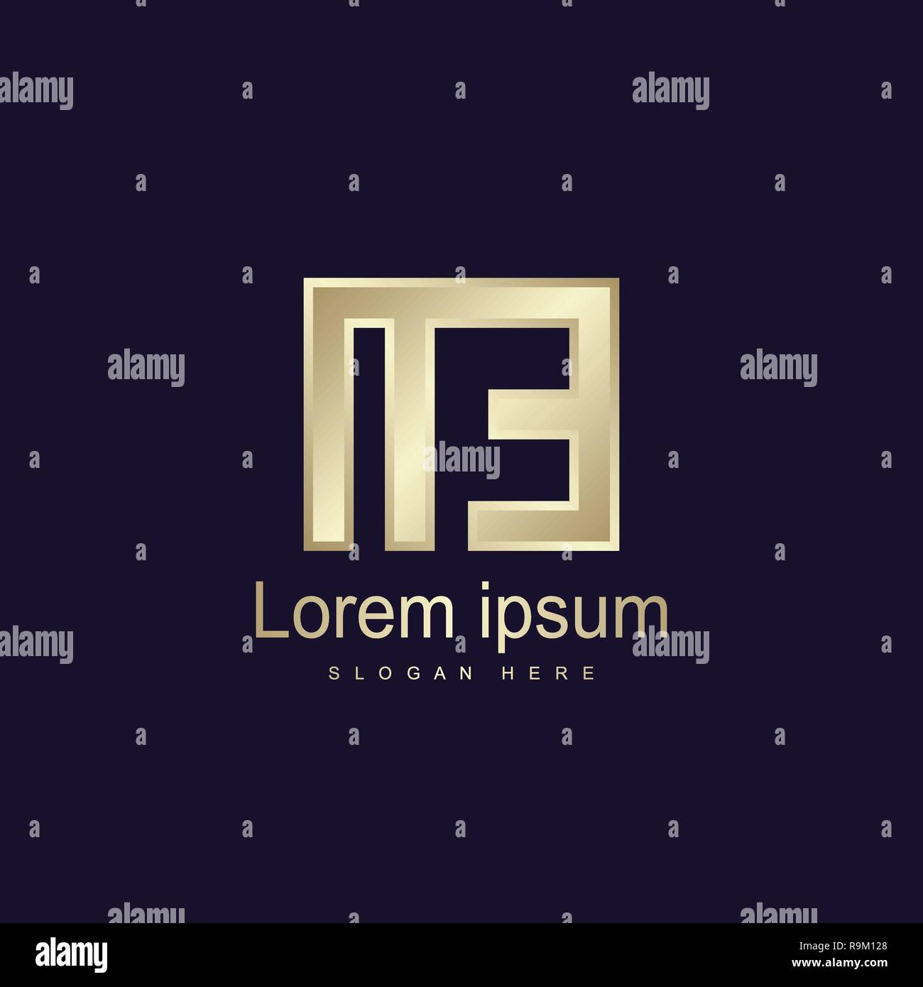 Initial Letter ME Logo Template Vector Design Stock Vector Image & Art ...
