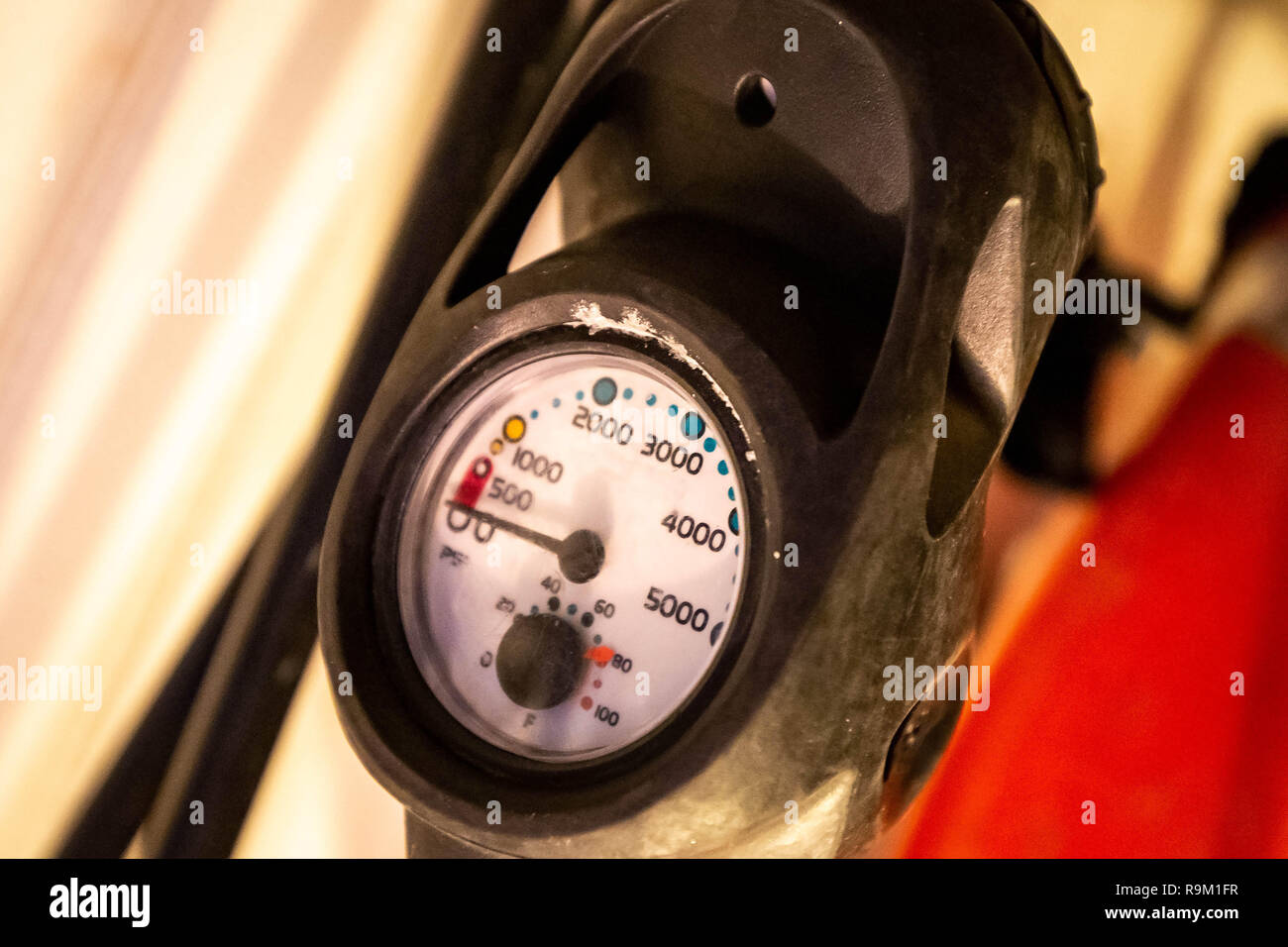 Scuba pressure air gauge indicator equipment for diving Stock Photo Alamy