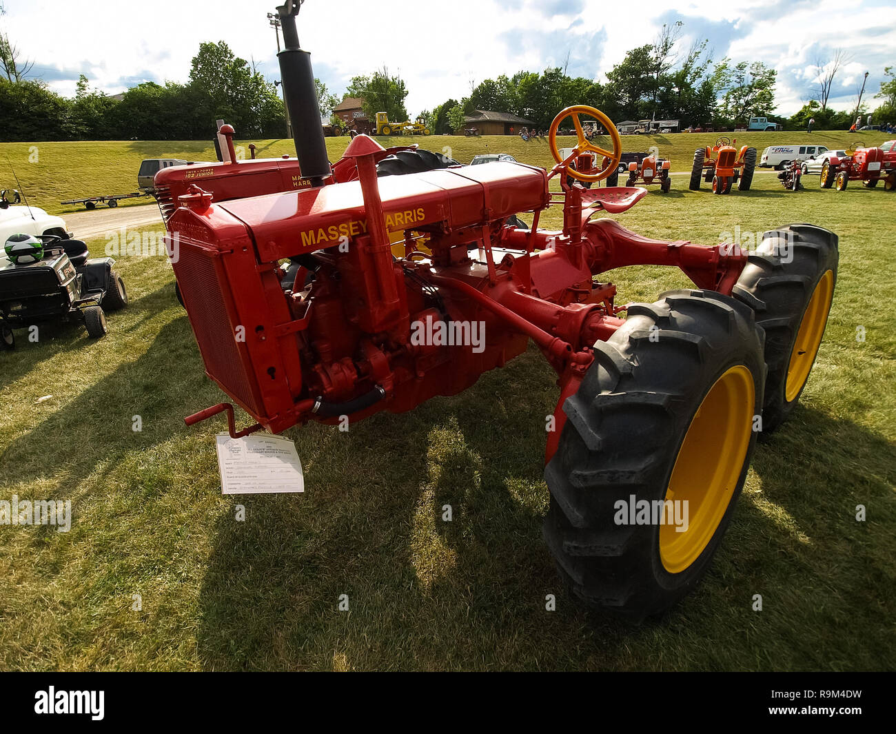 Hamburg, Germany July 23, 2012 Antique Tractor Show exhibition
