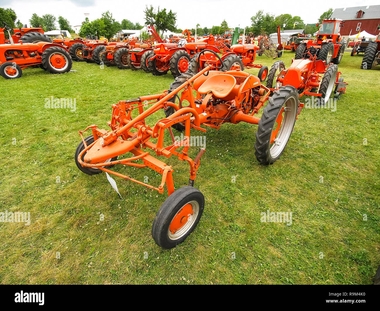 Hamburg, Germany July 23, 2012 Antique Tractor Show exhibition