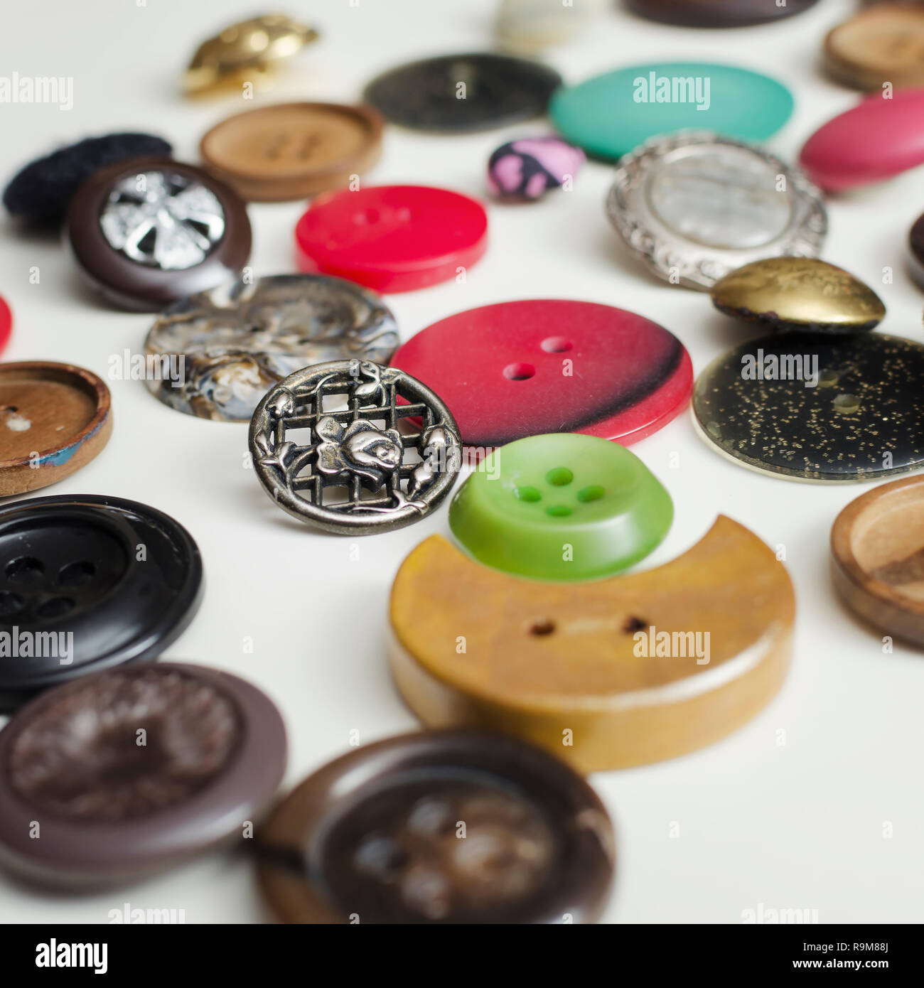 Table Button Image Tailor table hi-res stock photography and images - Alamy
