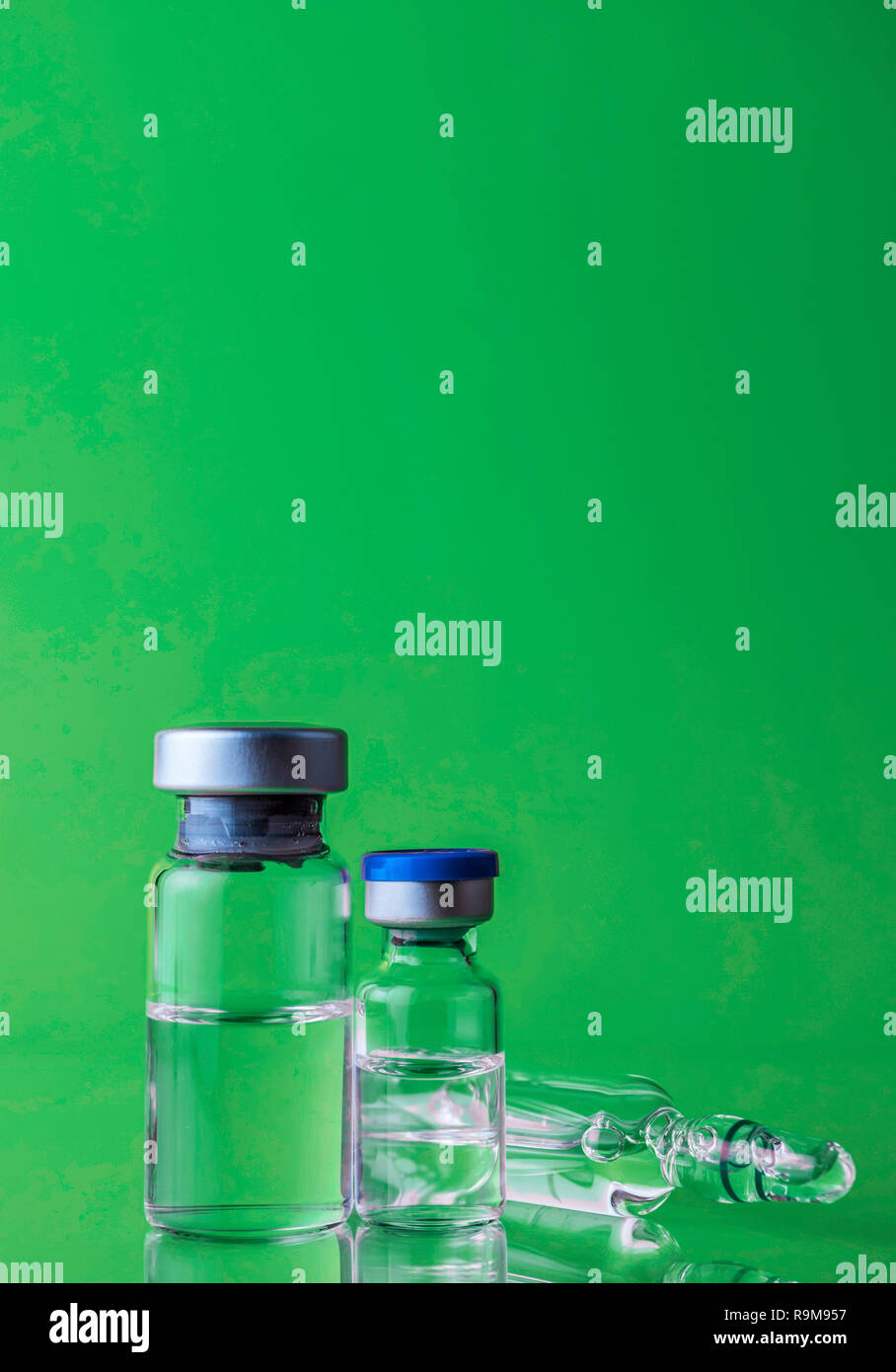 Medicine in vials , ready for vaccine injection Stock Photo Alamy