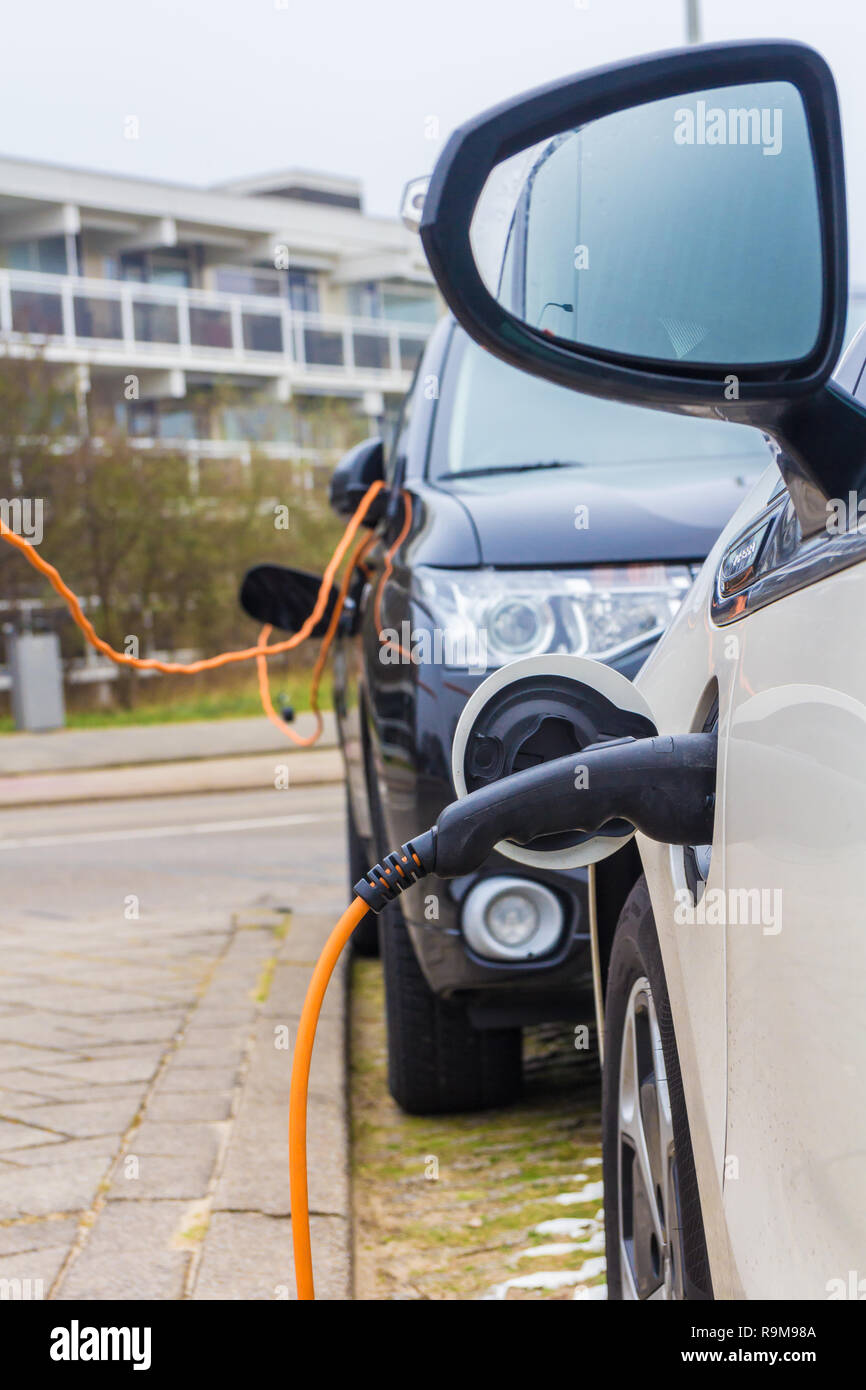 Kijkduin, The Hague, the Netherlands 13 January 2018 hybrid electric