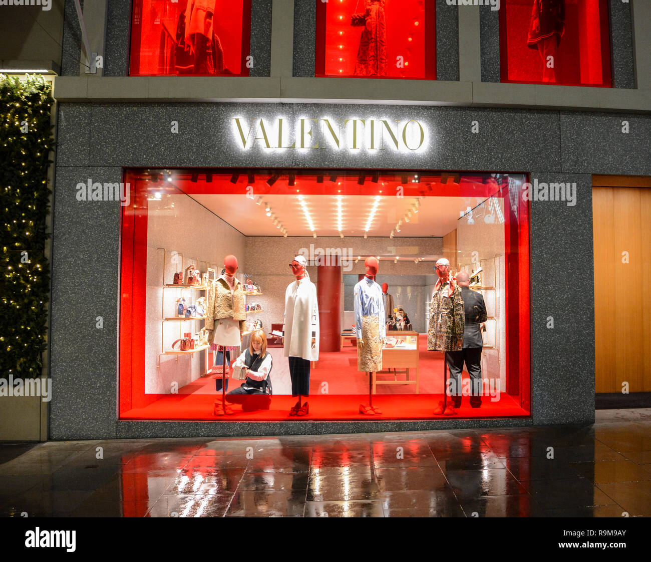 Signage on the Valentino flagship store on Old Bond Street, London, England, UK Stock - Alamy