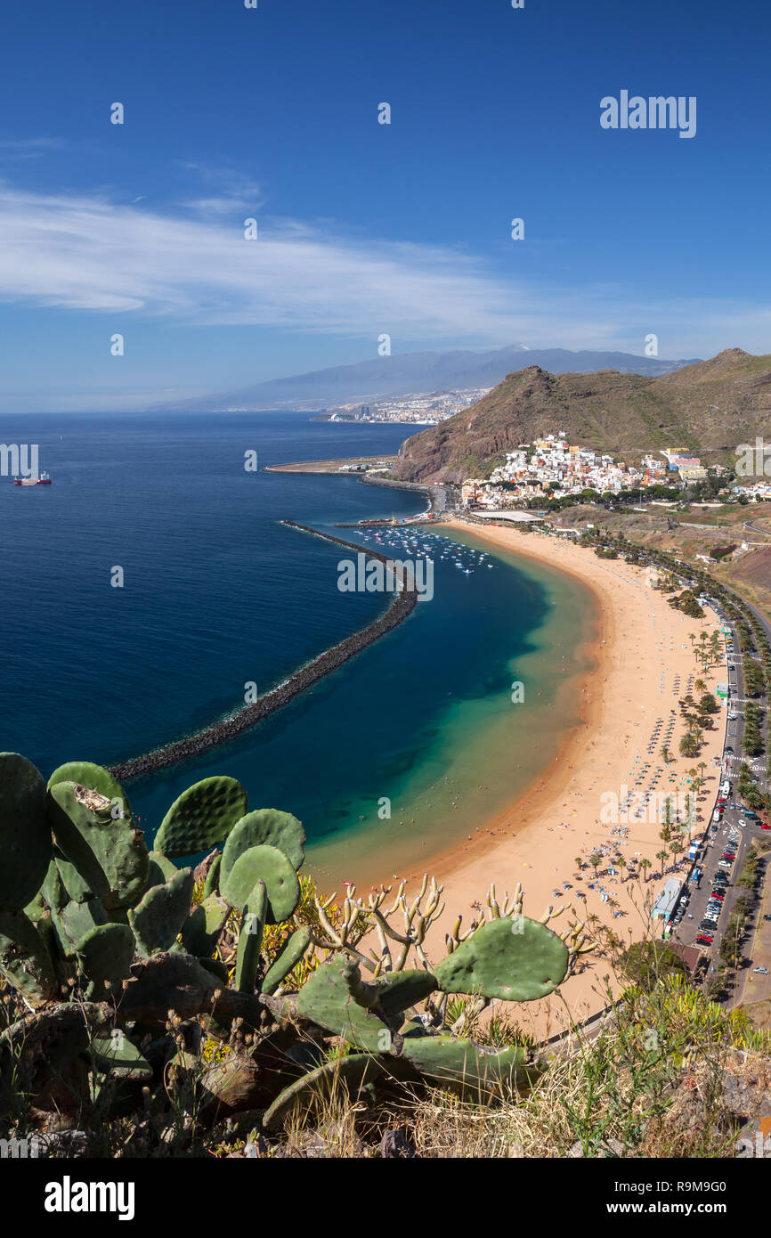 Teresitas beach in Tenerife, Canary Islands, Spain. Stock Photo