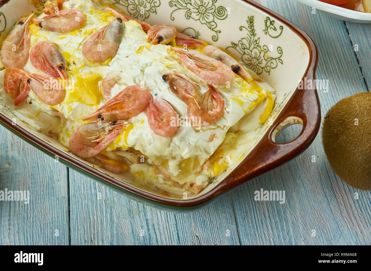 Cajun Lasagna, Southern seafood version of lasagna., Creole , cuisine