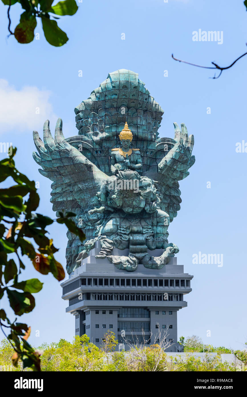 Bali, Indonesia - 10 OCT 2018. Garuda Wisnu Kencana statue. 121 meter tall  statue located in Garuda Wisnu Kencana Cultural Park Stock Photo - Alamy
