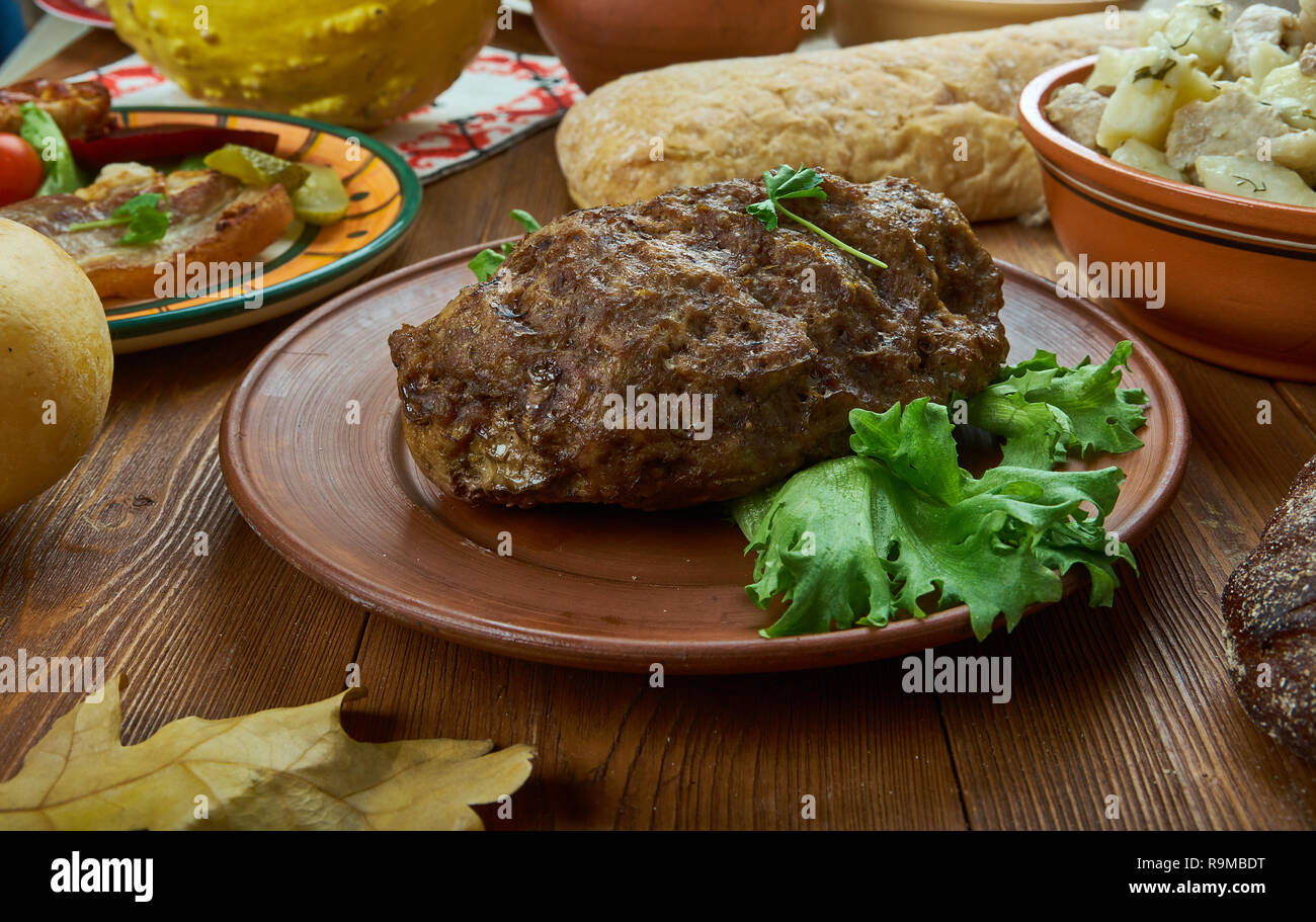Forloren Hare, Danish Meat Loaf, Danish cuisine, Traditional assorted