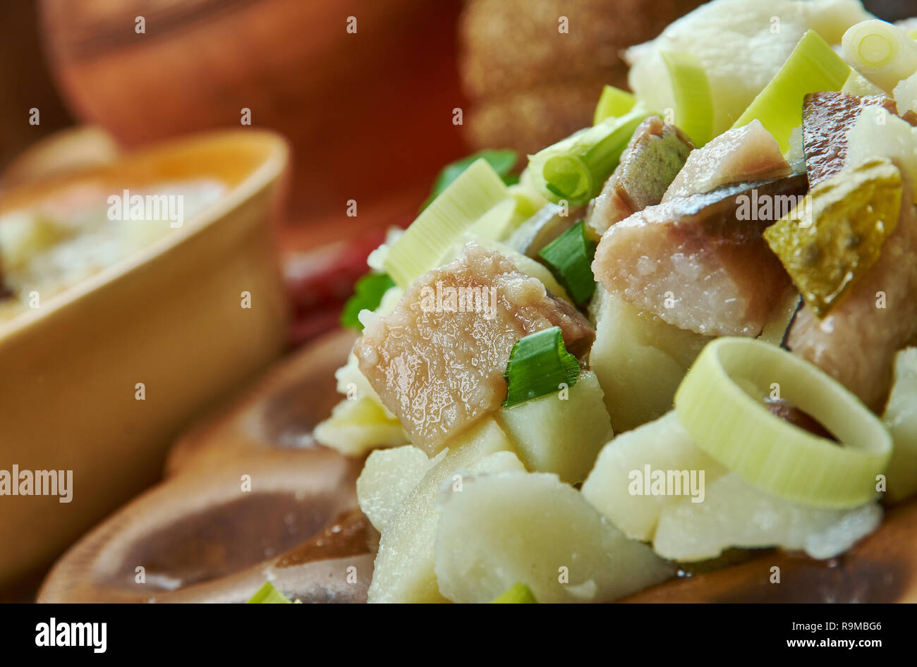 Kartupeli ar silki, Herring Potato Salad, Latvian cuisine, Traditional