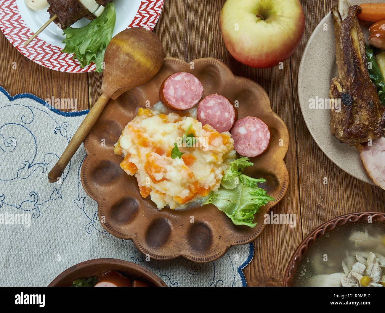 Dutch Hutspot - dish of boiled and mashed potatoes, carrots and onions.  traditional Dutch cuisine Stock Photo - Alamy