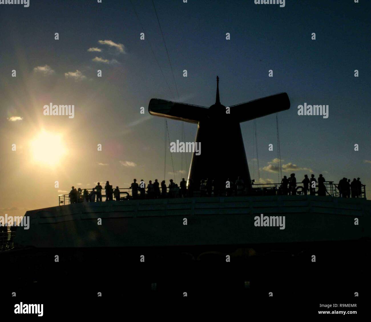 Fort Lauderdale, Florida, USA. 10th Jan, 2009. Silhouetted by the late ...
