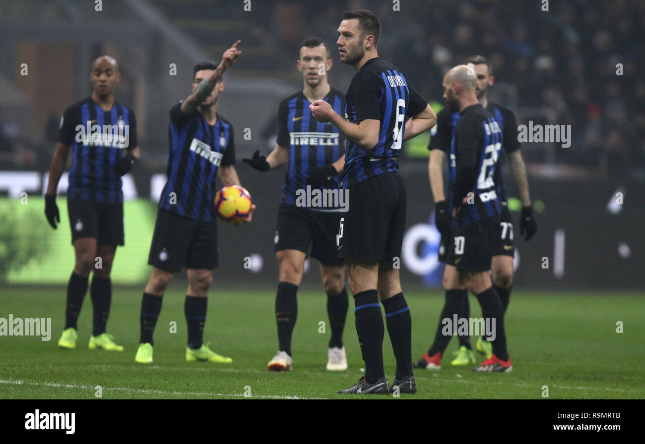 football, Serie A TIM championship 2018-19 INTER vs NAPOLI 1-0 in